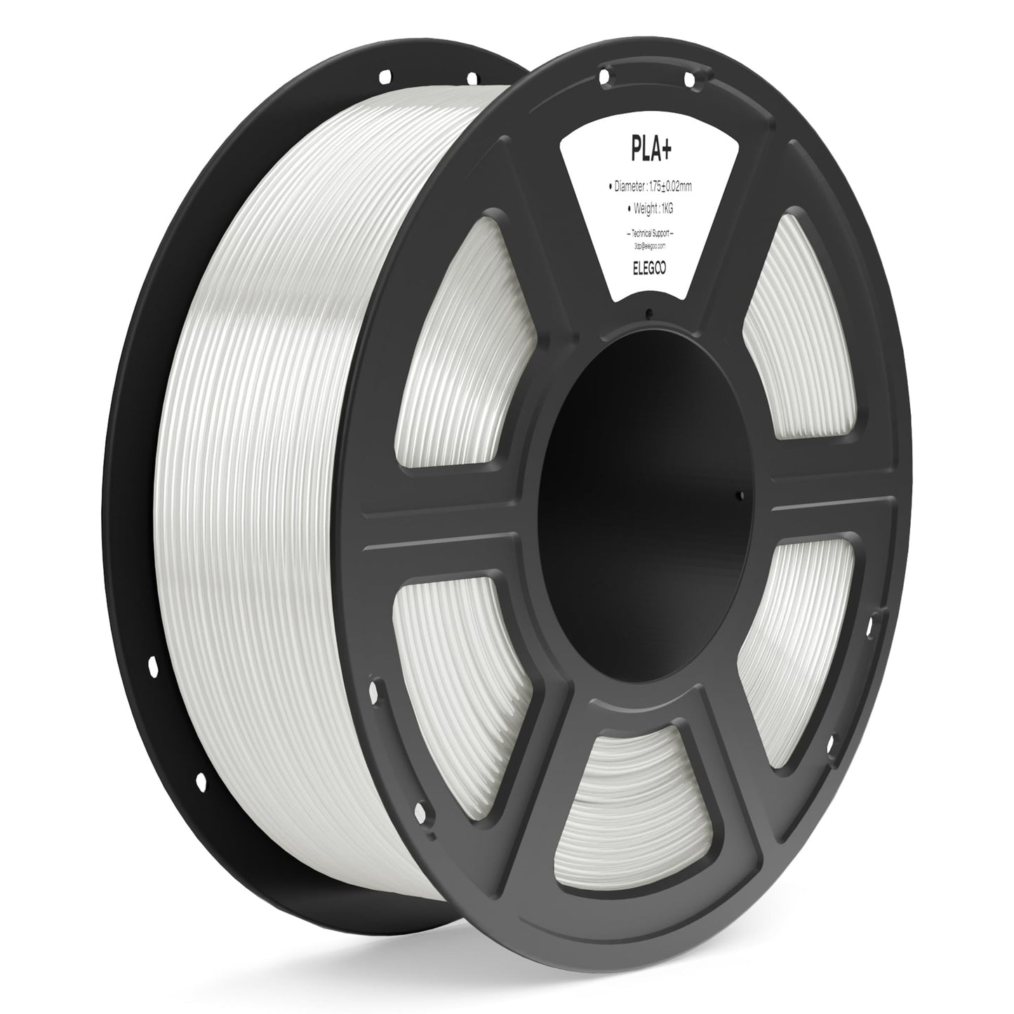 ELEGOO PLA+ Filament 1.75mm Transcluent 1KG, High Toughness PLA Plus 3D Printer Filament Dimensional Accuracy +/- 0.02mm, 1kg Sp