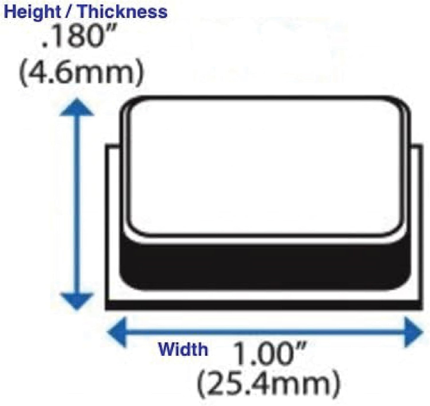 Black Rubber Bumpers Large - Rubber Feet for Cutting Boards - Glass Table Top Bumpers, Picture Frame Spacers, Self Adhesive Furniture Pads - 1 Inch Square Self Stick Pads - 20 PCs