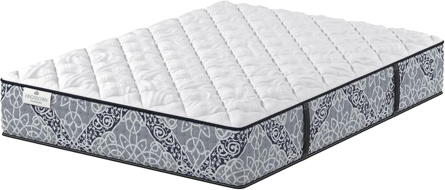 Kingsdown Cushion Firm Hybrid Mattress Twin Cooling Gel Memory Foam Layer Multi-Layered Motion Isolation Cool Sleep Quilted Top Luxury Mattresses, 13.5-Inch Passions Merridale