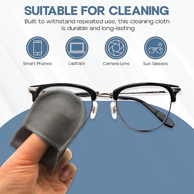 Eyeglass Cleaning Cloth, 4 Pack, Eyeglass Cleaning Wipes, Lens Wipes for Eyeglasses, Eye Glasses Cleaner Wipes, Eye Glass Clean Cloths, Eye Glasses Cleaner Cloth (Pink/Yellow)