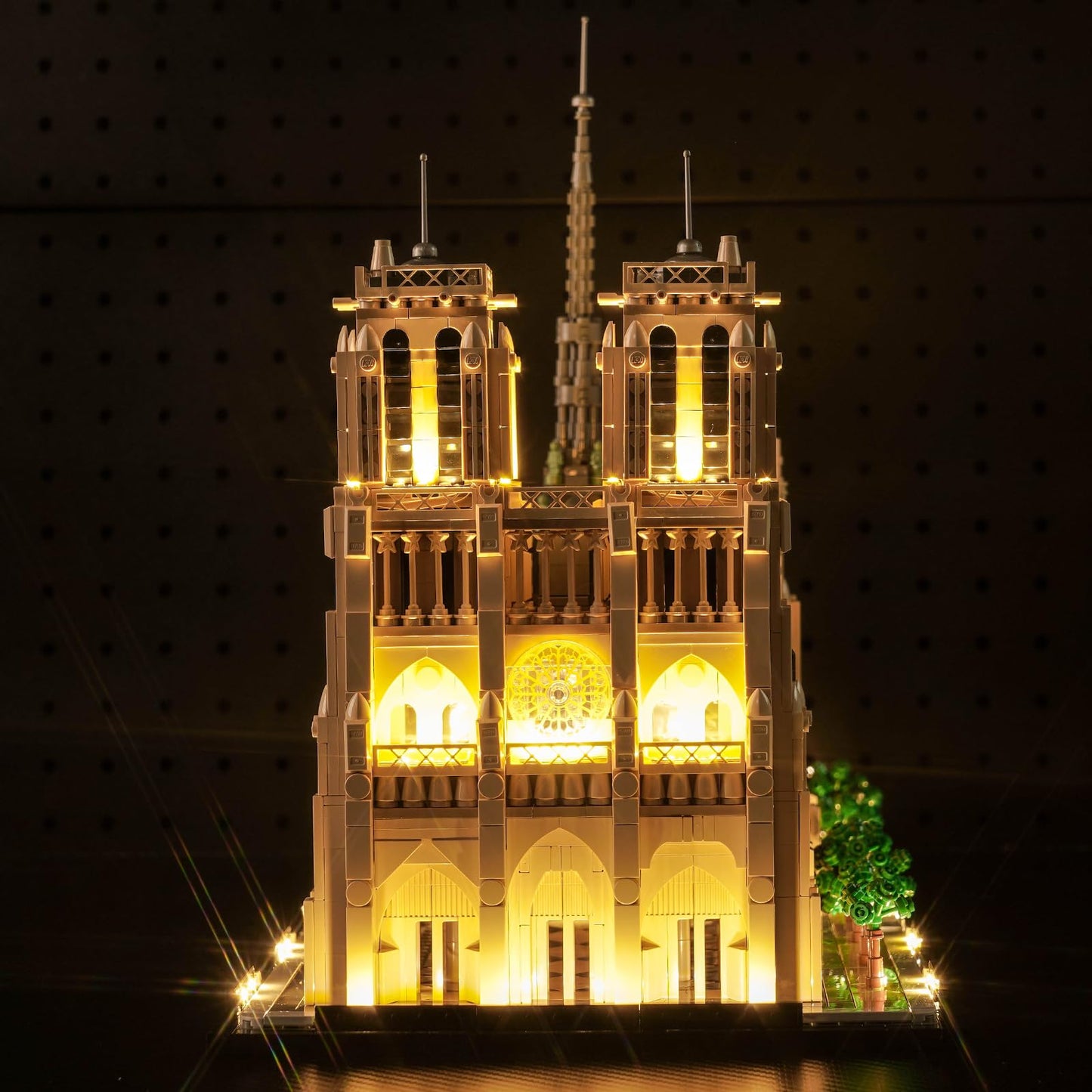 LocoLee Light Kit Compatible with Lego Notre Dame Cathedral Architecture 21061, Creative Lighting Set Accessories Compatible with Lego Paris Notre Dame 21061, No Models Only Light (Standard Version)