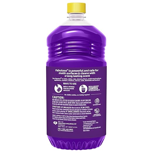 Fabuloso Multi-Purpose Cleaner & Floor Cleaner, 2X Concentrated, Lavender Scent, 56 fluid ounces (6 Pack)