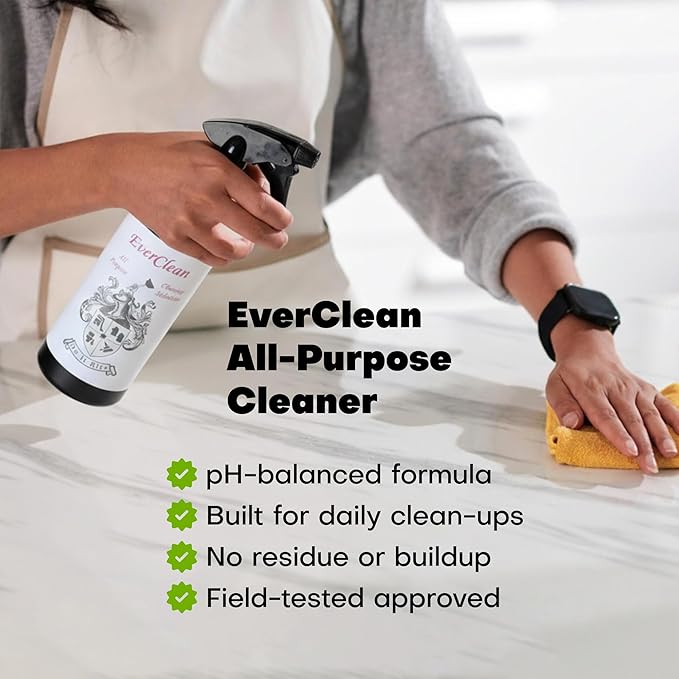 Multipurpose Cleaning Spray Kit, Powerful Natural All Purpose Cleaners Designed For Kitchen, Glass And All Surfaces, Ideal For Everyday Bathroom Cleaning Supplies And Household Use 48oz (3 Pack)