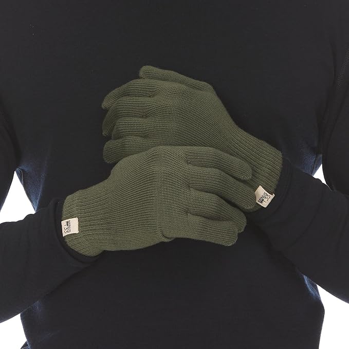 Merino Wool Glove Liner - Warm Base Layer - Ski Liner Glove - 3 Season Wear - Multiple Colors and Sizes
