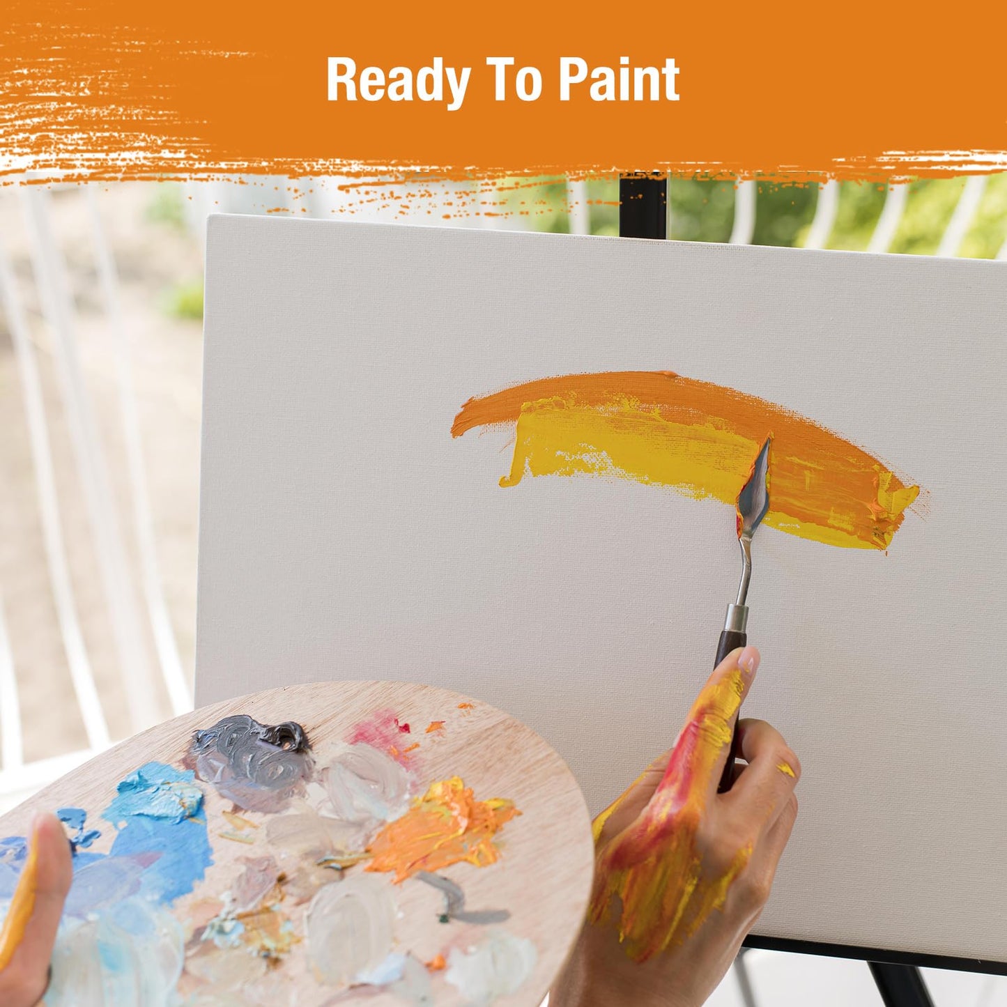 DPDIAN Canvas Boards for Painting 40 Pack, 8 inch x 10 inch Super Value Pack, Artist Canvas Panels for Oil & Acrylic Painting