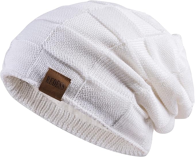 REDESS Beanie Hat for Men and Women Winter Warm Hats Knit Slouchy Thick Skull Cap