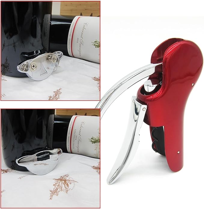 KAYCROWN Professional Zinc Alloy Power Wine Opener Corkscrew Built-in Foil Cutter Premium Lever Corkscrew Waiter Wine Opener Kit Bottle Opener