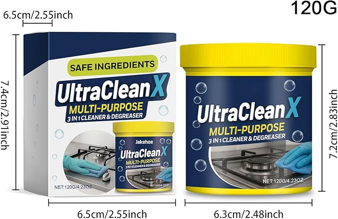 Powder Cleaner - Toilet Cleaning Powder And Powered Cooker Degreaser For Bathroom Kitchen Household Use, Cleans Glass Sink Oven Bathtub Wall Floor Bowl, Easy To Apply And Effective Cleaning Solution