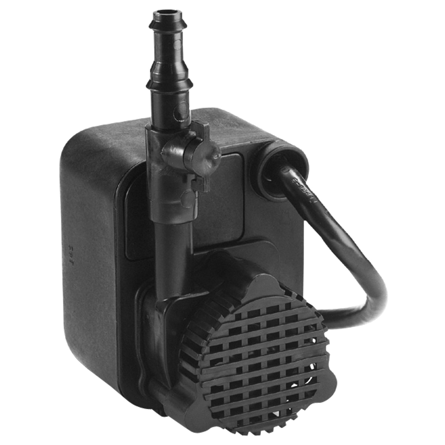 Little Giant PE-1H-PW 115 Volt, 1/125 HP, 186 GPH Epoxy Encapsulated Small Submersible Pump for Fountains and Shallow Water Applications, Hooded Volute and Flow Control Valve, 6-Ft Cord, Black, 566604