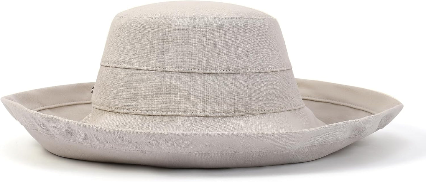 Bona Wide Brim Sun Hat for Women | 4.7" Brim, Drawstring Adjust, UPF Sun Protection, Packable & Breathable