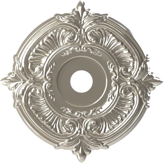 Ekena Millwork Cmp22Atbcr Attica Thermoformed Pvc Ceiling Medallion (Fits Canopies Up To 7 3/4), 22Od X 3 1/2Id X 1P, Bright Coa