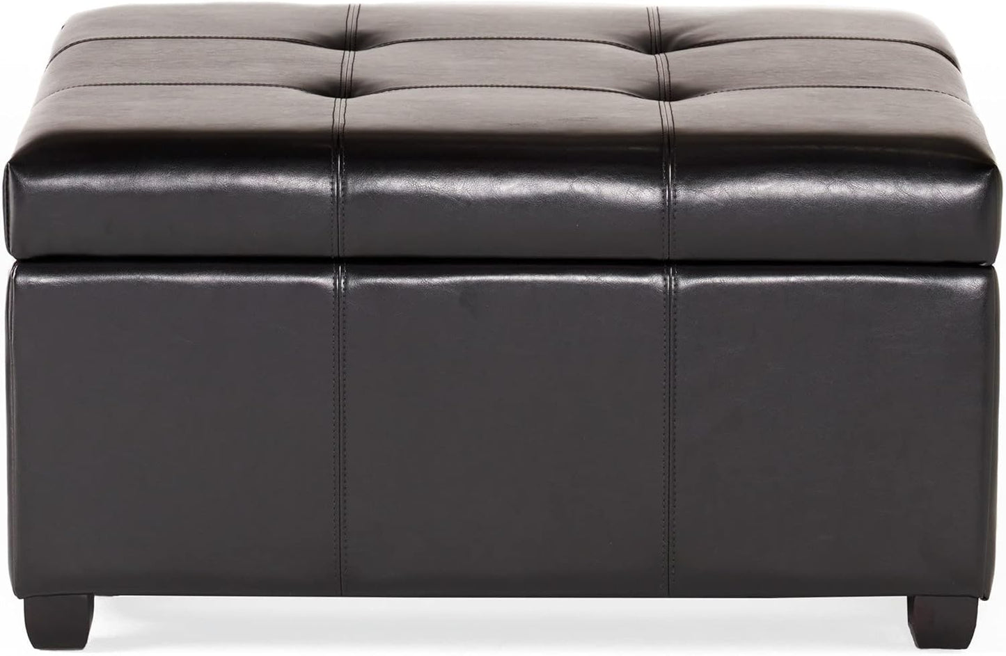 Christopher Knight Home Carlsbad Bonded Leather Storage Ottoman, Espresso