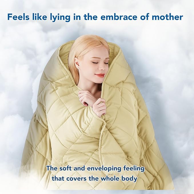 Topcee Weighted Blanket (3 lbs, 36" x 48") Cooling Throw Heavy Blanket for Sleeping Apply to 20-40 lbs, Soft Thick Breathable Blanket with Glass Bead, Easy Care