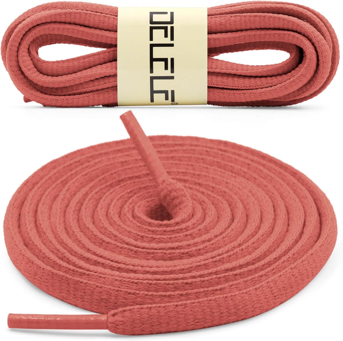 DELELE 2Pair Oval Shoes laces 42 Colors Half Round 1/4" Athletic ShoeLaces for Sport/Running Shoes Shoe Strings