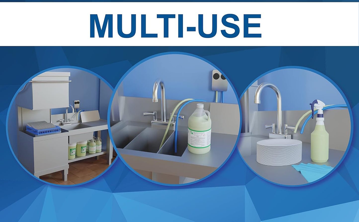 Dish Chlorine Concentrate - Food Contact Surfaces- Commercial Dishwasher - No Rinse - Food Service Kitchen - Multi-Use - Makes one 5-Gallon Pails (Diluted Further to 1,280 Gallons)