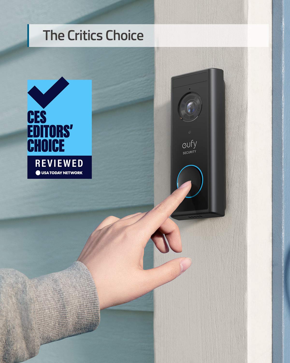 Eufy Security, Wireless Video Doorbell S220 Add-On With 2K Resolution Video, Easy Self-Installation, Enhanced Home Security, Cos