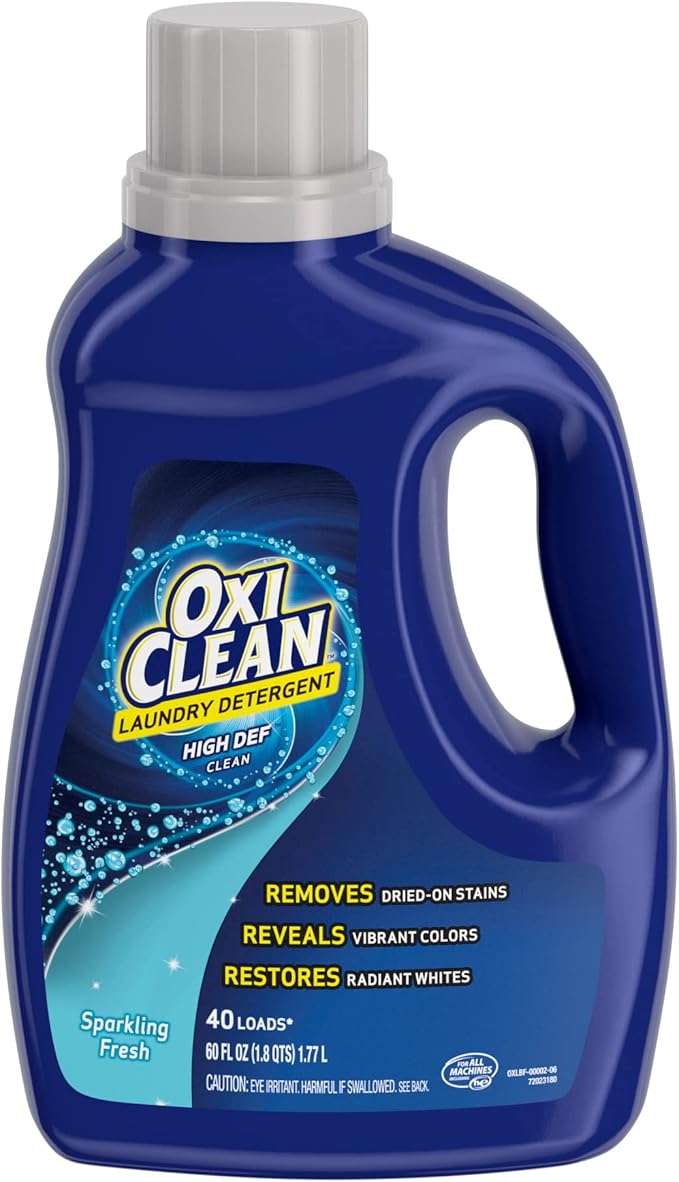 OxiClean High Def Sparkling Fresh Liquid Laundry Detergent, 60 oz.