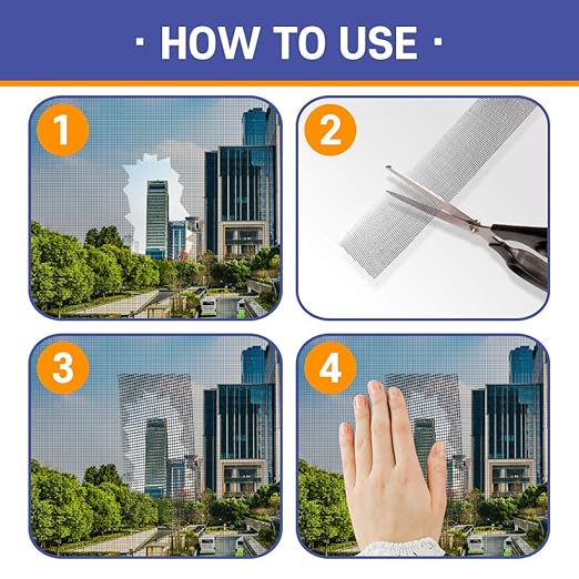 HA SHI Screen Repair Kit for Windows or Doors (2" x 6.5FT, Grey) 3-Layer Strong Adhesive Tape, Made in Korea, Ease-Installation Fiberglass Covering Mesh