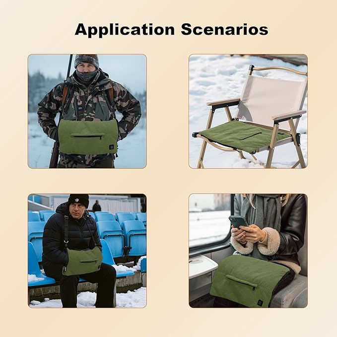 MDSTOP Heated Hand Warmer Pouch, Portable Electric Heated Hand Muff, Heated Gloves for Women, Men, Kids, Hunting,Fishing,Camping,Golf & Xmas Gifts（No-Battery）