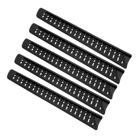 PATIKIL PP Safety Knife Cover Sleeves for 10" Bread Knife, 5 Pack Knives Edge Guard Blade Protector Universal Knife Sheath for Kitchen, Black