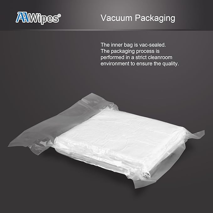 AAWipes Cleanroom Wipes Sterile Lint Free Cloths 9"x9" 140GSM CP140GM
