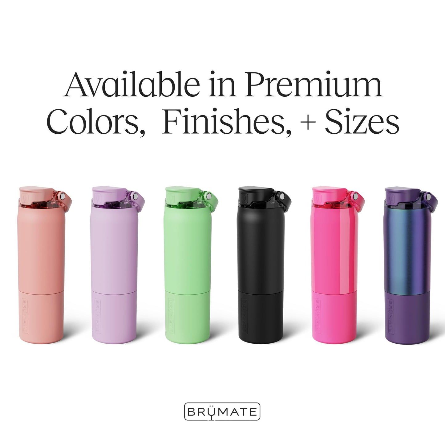 BrüMate Rise 25oz Water Bottle With 100% Leakproof Covered Silicone Straw | Insulated Stainless Steel Water Bottle | Cup-Holder Friendly | Fast Flow | Soft Sip Silicone Spout | BPA-Free (Dune)