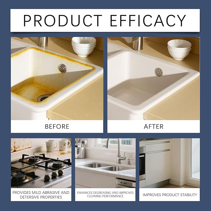 Powder Cleaner - Powered Cooker Degreaser, Toilet Cleaning Powder For Bathroom Kitchen Household Glass Sink Oven Bathtub Wall Floor Bowl