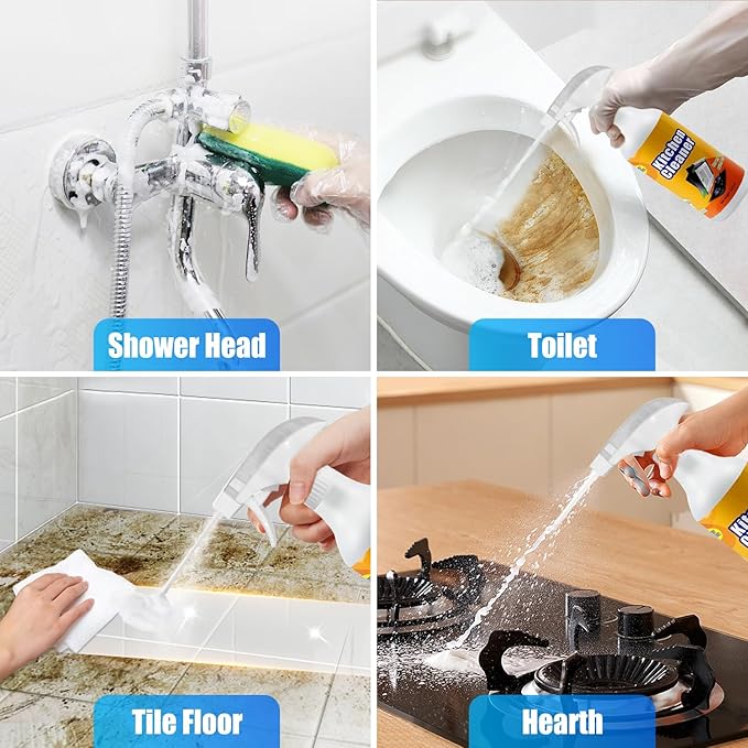 Gihen Multi-Purpose Cleane- Effective Multi-Purpose Cleaner with Spray Nozzle Spray & Towel for Kitchen, Household, Oven, Stove, Range Hood, Sink, Gihen Heavy Oil Cleane