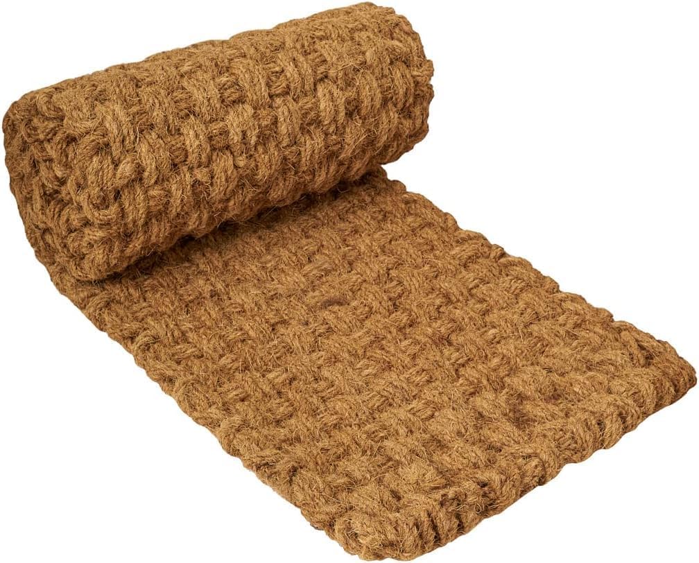 BARIEN 24” x 6 Ft Garden Pathway, 100% Natural Coco Coir Roll Mats – Hand-Woven Coir for Garden Walkway (24" x 6Ft)
