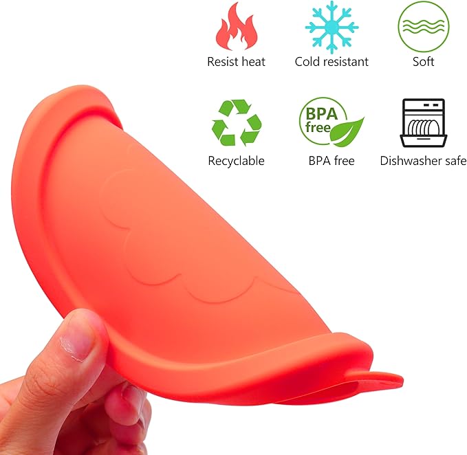 2 Cup Silicone Replacement Lids Storage Cover for Pyrex 7200-PC Glass Bowls (Container not Included) 4 Pack Microwave, Dishwasher and Freezer Safe