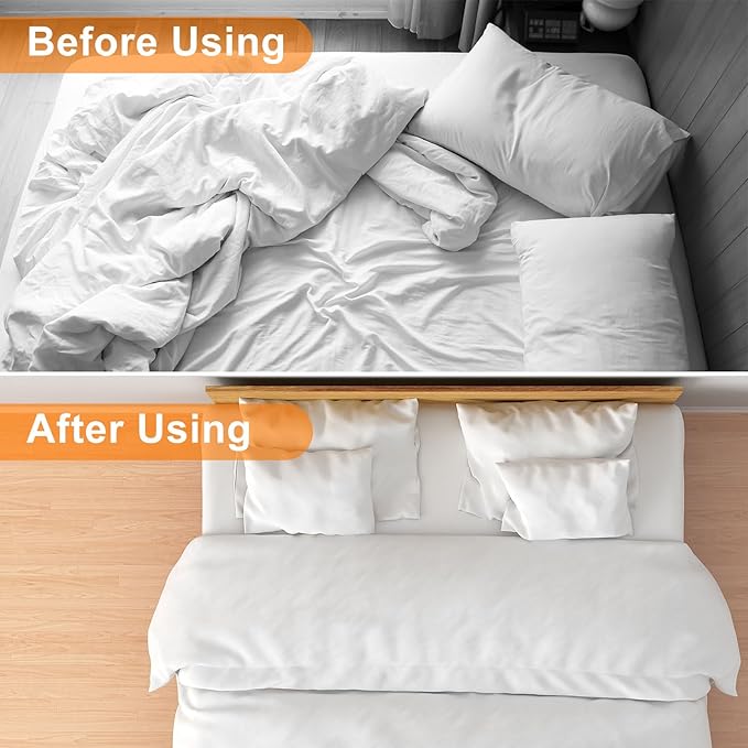 Boao 12 Pcs Bed Sheet Clips Straps Sheet Corner Straps Holder Adjustable Mattress Clips, Elastic Bed Grippers Suspender Fasteners Holder for Home (Grey,8-12 Inch Length)