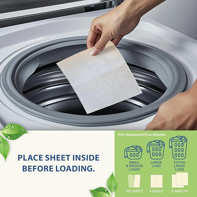 MorningRain Eco Fabric Softener Sheets for Washing Machine - Fragrance-Free, Preservative-Free, Ultra-Concentrated - 90 Sheets for Up to 180 Loads, Anti-Static, Reduces Wrinkles, Softens Clothes