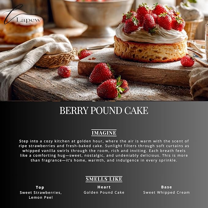Berry Pound Cake Carpet Freshener Powder Refill 36 oz | Powerful Odor Eliminator for Home | Upholstery Deodorizer | Carpet Deodorizer | Cat Litter Box | Strawberry Pound Cake Fragrance
