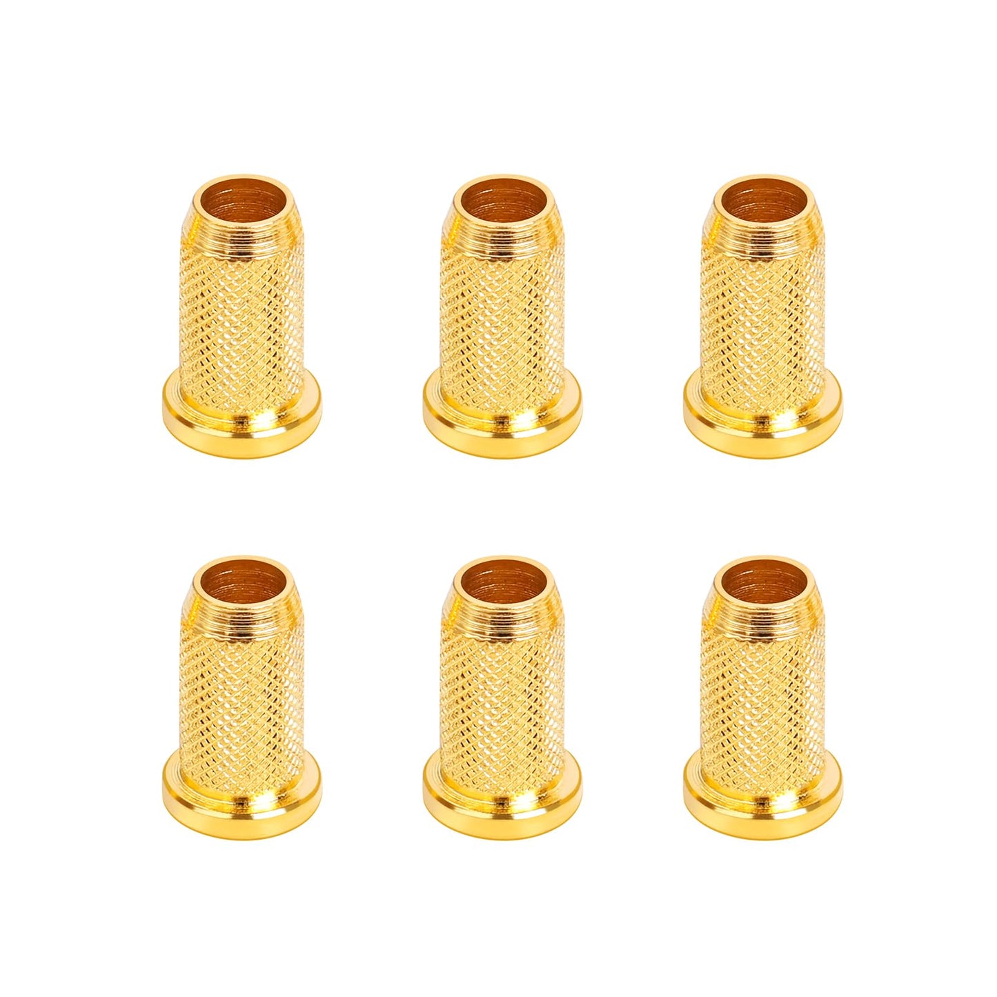 Banworks Guitar String Mounting Ferrules 4Mm (5/32) String Through Body Ferrule For Electric Guitars Pack Of 6 Jt/Cxk-03 Golden