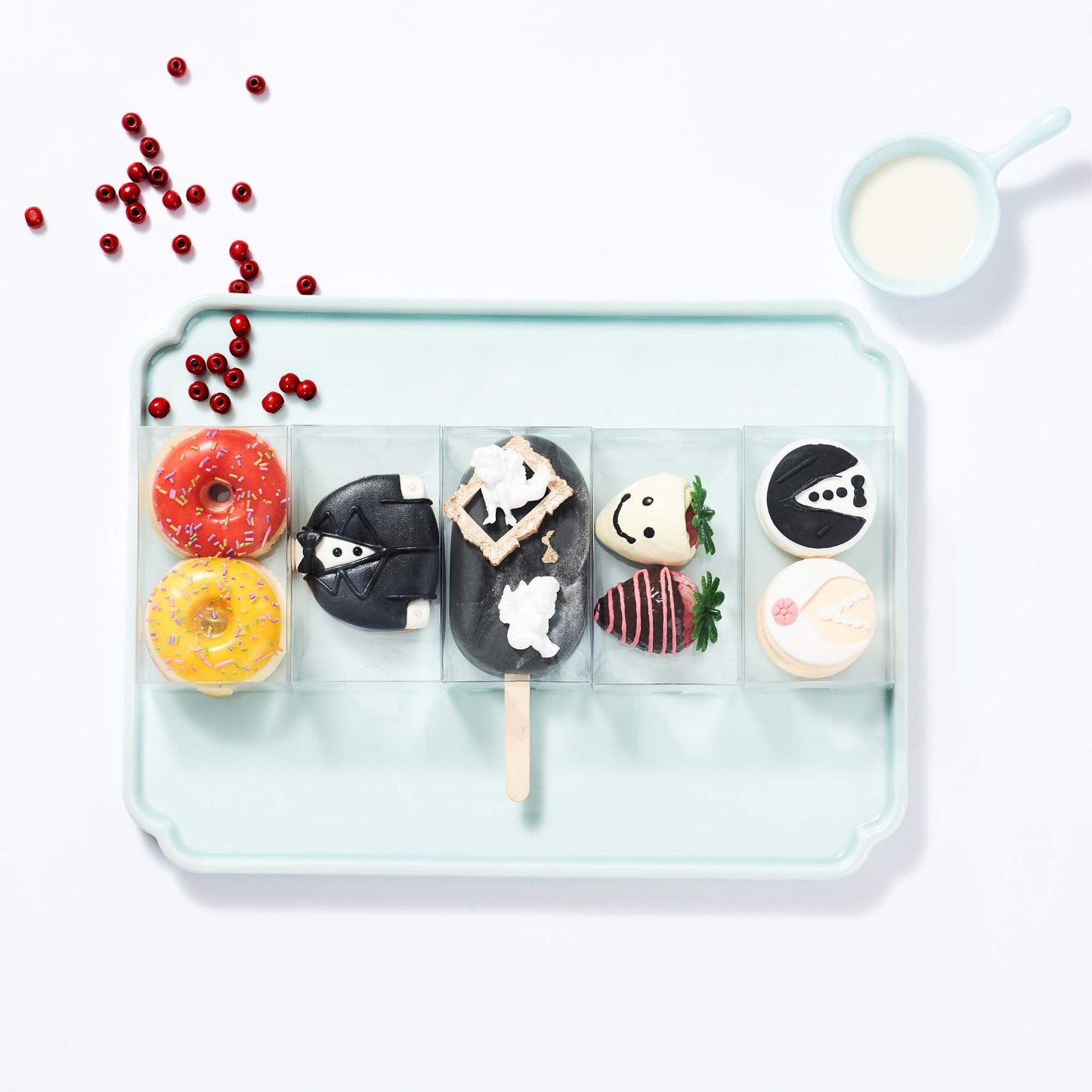 JCXGRVC 100PCS 3.7 x 2.2 x 1.5 inches Cakesicle Boxes, Rice Krispies Treat Boxes, Popsicle Boxes, Clear Ice Cream Shaped Favor Gift Boxes for Birthday Party Anniversary Favors