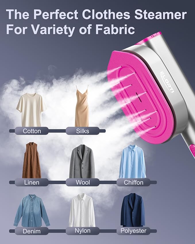 Travel Steamer for Clothes, Portable Handheld Steamer for Clothes, 1200W Strong Power, 15S Fast Heat-up, Strong Penetrating Steam, 2 In 1, 110V-120V