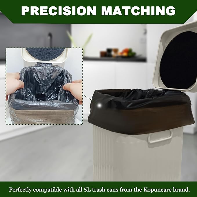 Dog Waste Bags 100 Pcs, Dog Waste Can Liners for 5L Dog Poop Trash Can Outside, 5 Pack Dog Poop Bags Rolls, Dog Poop Bags for Outdoor, Poop Bags for Dogs (100 PCS)