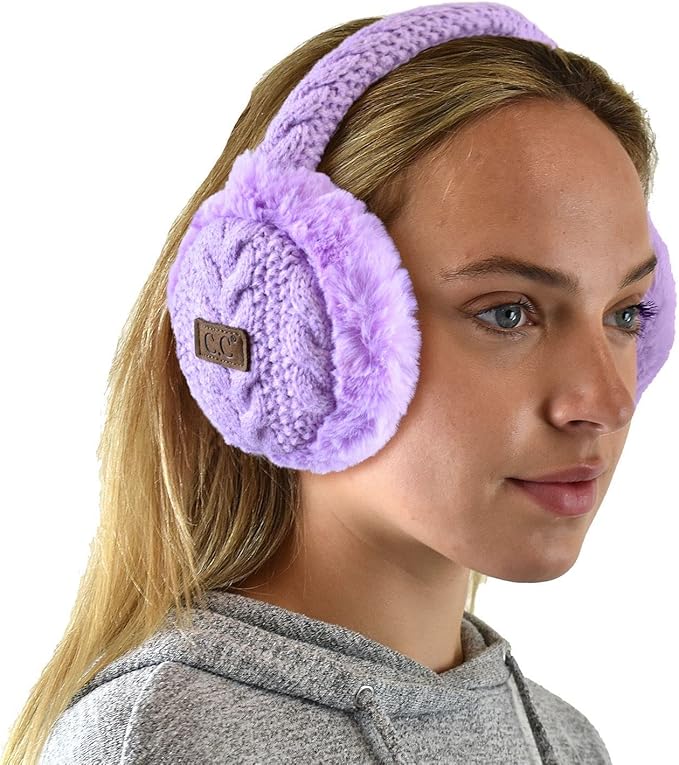 C.C Soft Winter Warm Adjustable Headband Ear Warmer Earmuffs