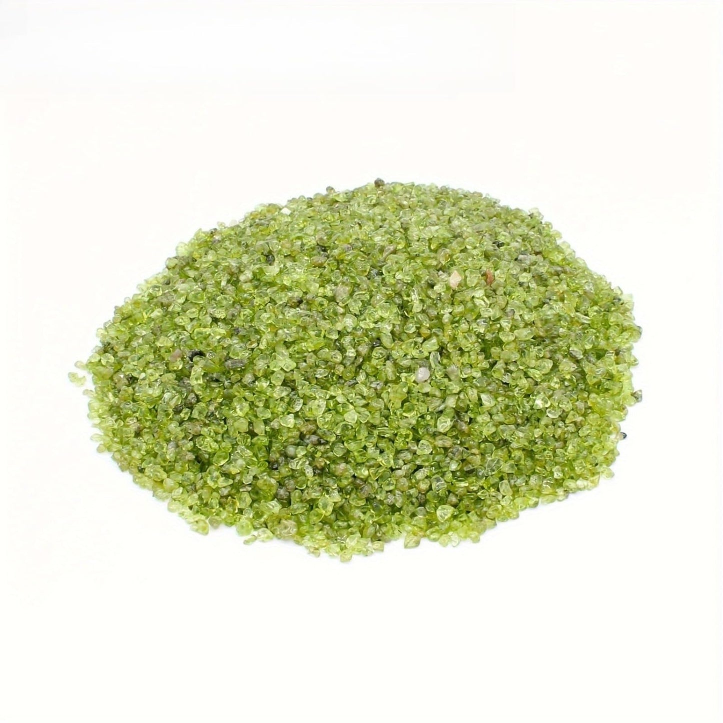YOUNAIERZX 1LB Natural Peridot Crystal Chips Bulk Crushed Stones for DIY Crafts Healing Crystals Small Crystals Peridot Stone