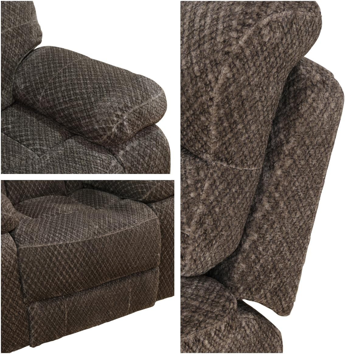 Recliner Chair, Recliner Home Theater Seating, Electric Reclining Chair for Adult, Breathing Chair for Living Room, Dark Brown
