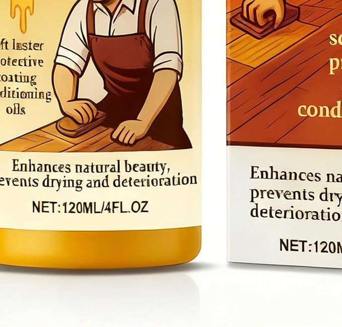 Beeswax Wood Polish, Natural Dust Removal Formula, 120ml, Wood Furniture Cleaner, Floor Polish And Cleaner, Restores And Protects Surfaces, For Bedrooms, Living Rooms, Dining Areas, or Apartments