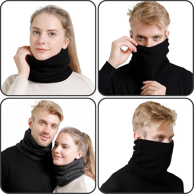 Winter Scarf Neck Warmer Gaiter Face for Men Women Warm Fleece Ski