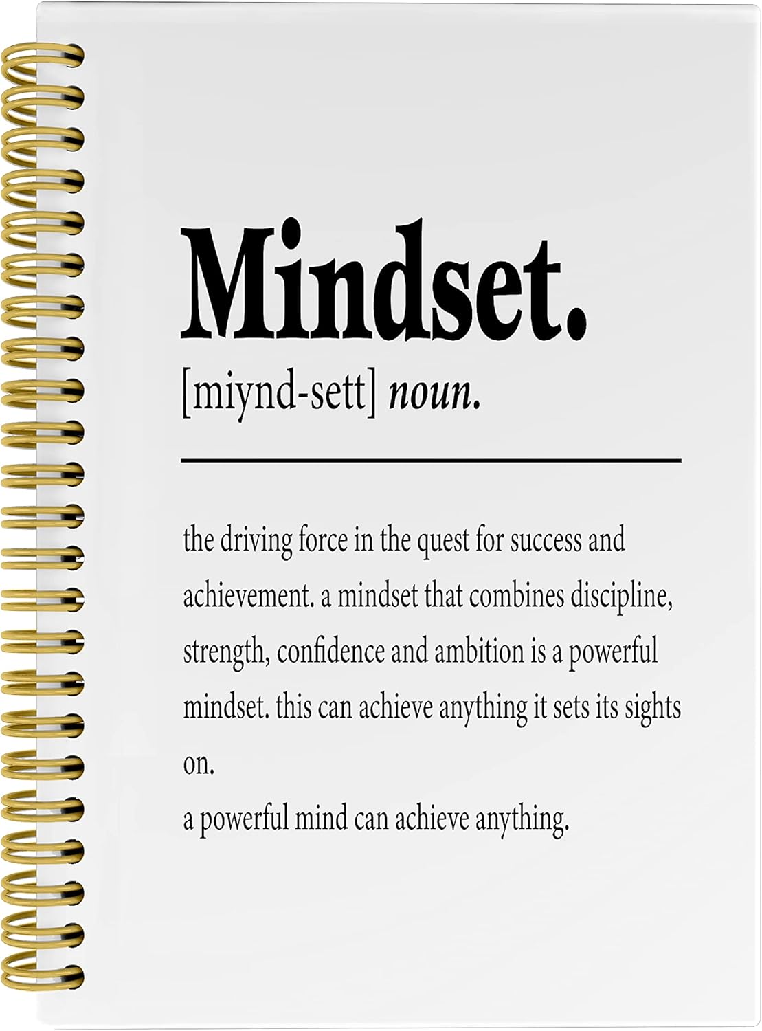 Knibeo Mindset Inspirational Notebooks Journal - Notebooks for School, 5.5×8.3 Inch Inspirational Spiral Bound Notebook with 164 Pages, College School Supplies