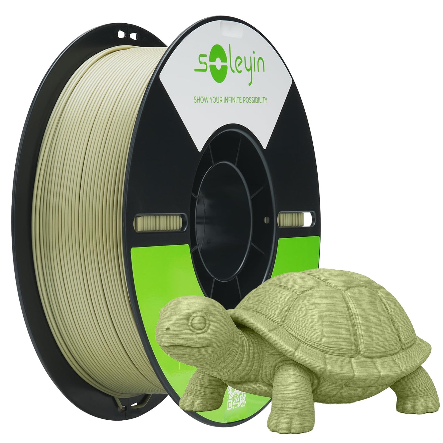 SOLEYIN 3D Printer Filament 1.75mm Ultra PLA Filament High Speed 30-300mm/s Accuracy +/- 0.02mm, 1kg Spool (2.2lbs), Fit Most FD