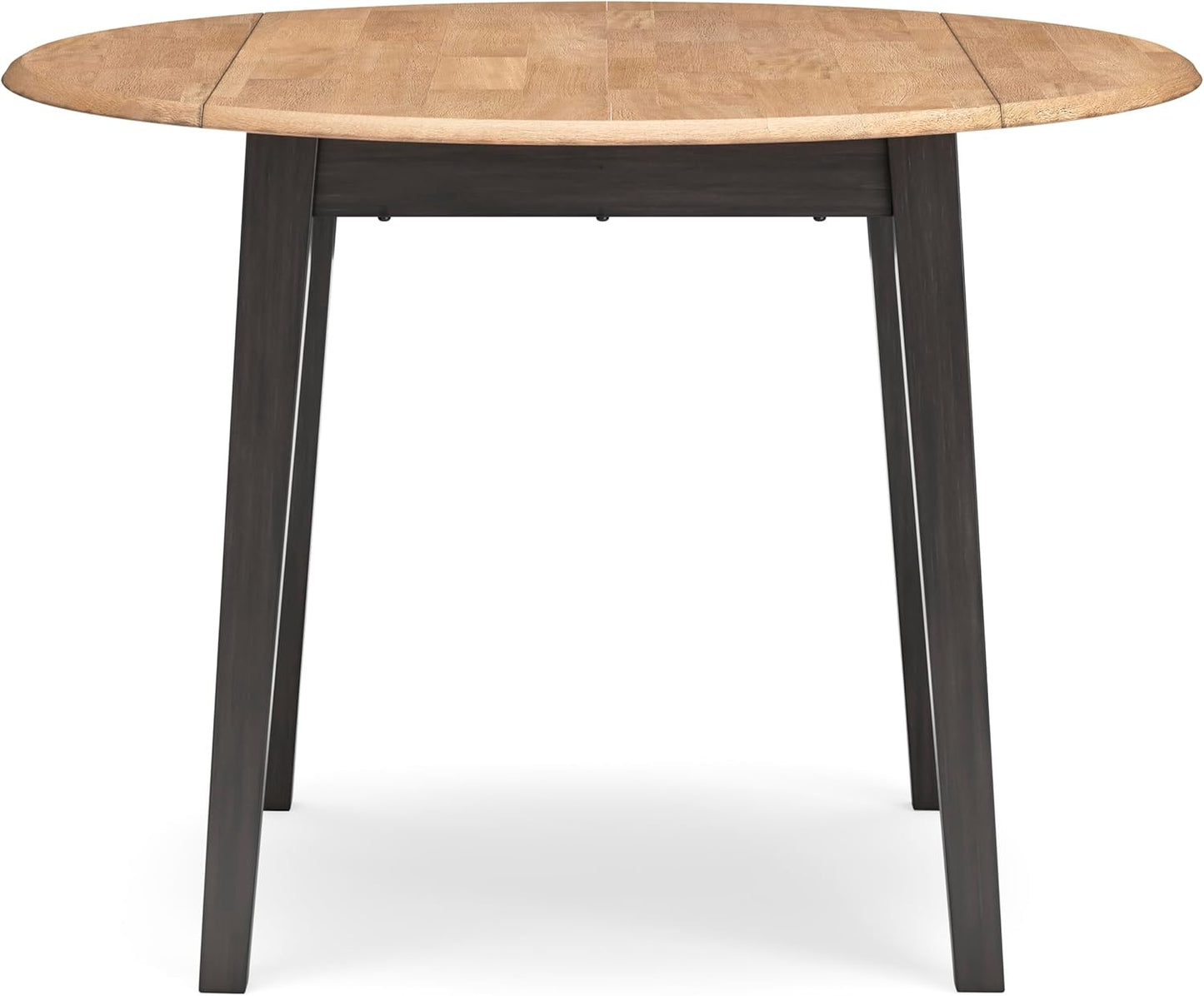 Signature Design by Ashley Gesthaven Contemporary Dining Drop Leaf Table with 4 Legs, Light Brown & Dark Brown