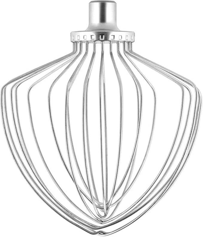 Stainless Steel Stand Mixer Attachments 3-Piece for KitchenAid 7 Qt Tilt Head Stand Mixer. Includes 20 Wire Whisk, Flat Beater, Dough Hook for KitchenAid 7 Qt Mixer Bowl (2.42, Pounds)