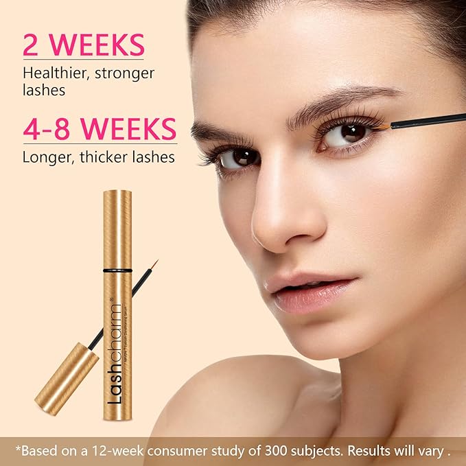 Lash Enhancing Serum, Women's Advanced Cosmetics, Eyelash Growth Serum, Promote Longer, Fuller, and Denser Eyelashes, Fast and Effective (5ml), Gold