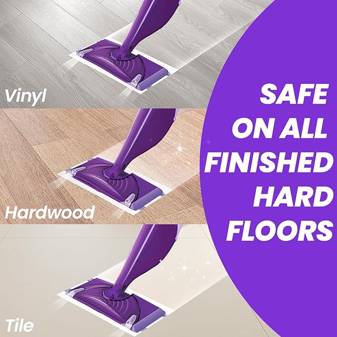 50 Count Disposable Wet Pads Refills for Swiffer Wet Jet Spray Mop, Mopping Pads Refills for All Hard Floors, Multi-Layer Thick and Absorbent Wet Jet Replacement Pad