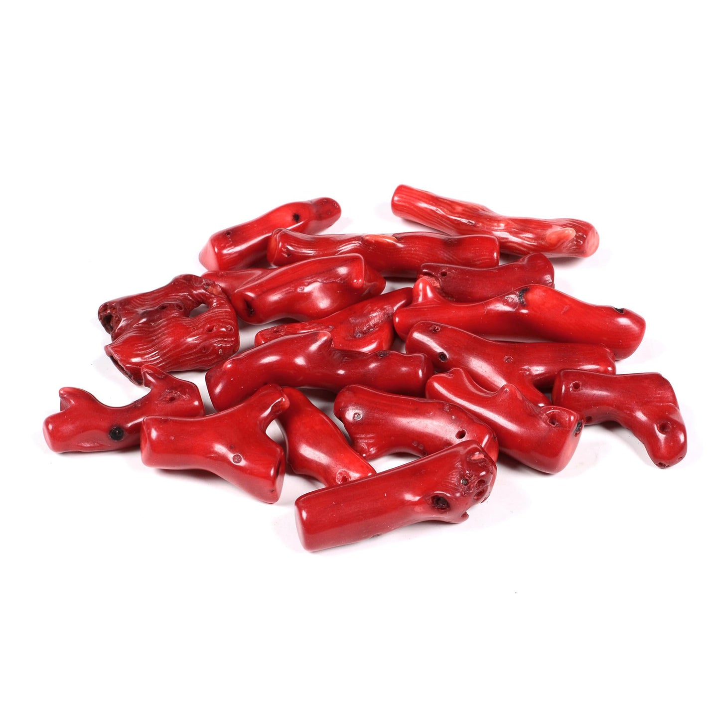 Justinstones Dyed Red Coral Chips Beads Tumbled Stone Crystal Healing Embellishments 100 Grams