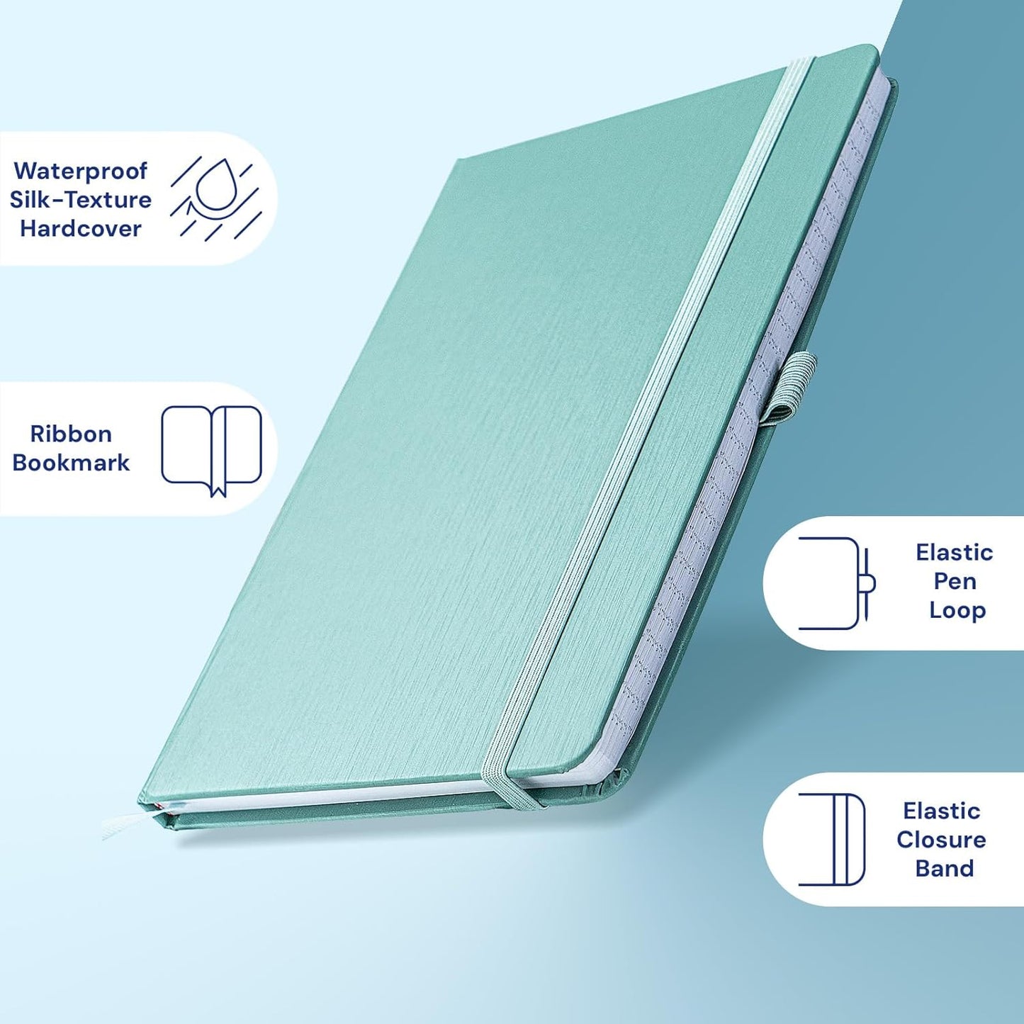 A5 Lined Journal Notebook, 7mm College Ruled Notepad, Journaling for Writing, Work, School, Travel and Note Taking, Hardcover 160 Pages (80 Sheets) 5.79 x 8.3 inches (3 Pack Red)